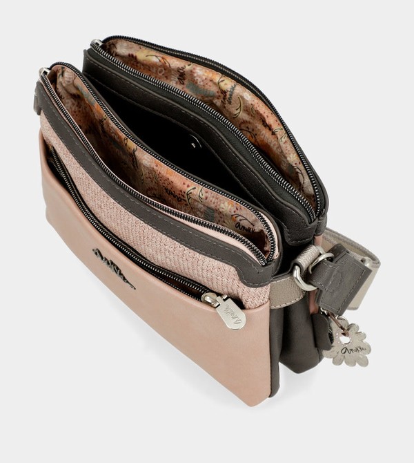 Anekke Peace & Love Pink 2-compartment Umhängetasche | 3956-ADFLW