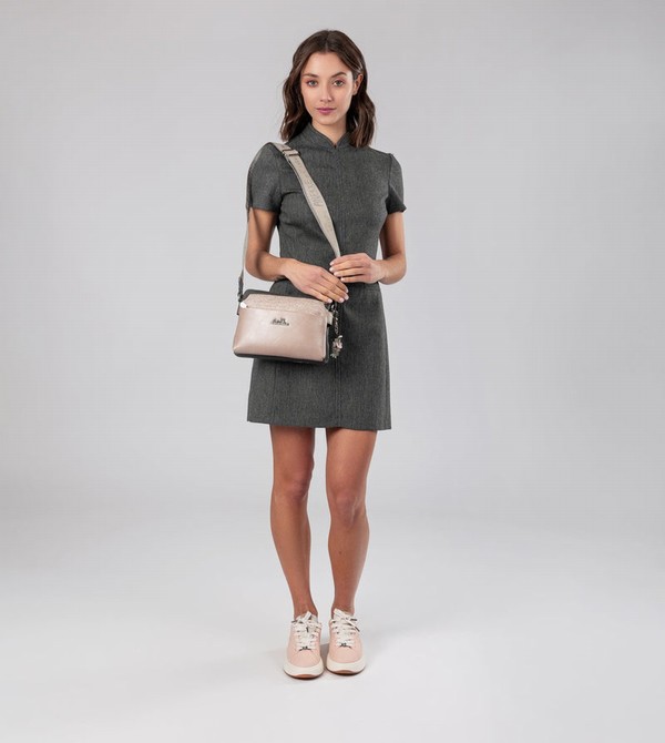 Anekke Peace & Love Pink 2-compartment Umhängetasche | 3956-ADFLW