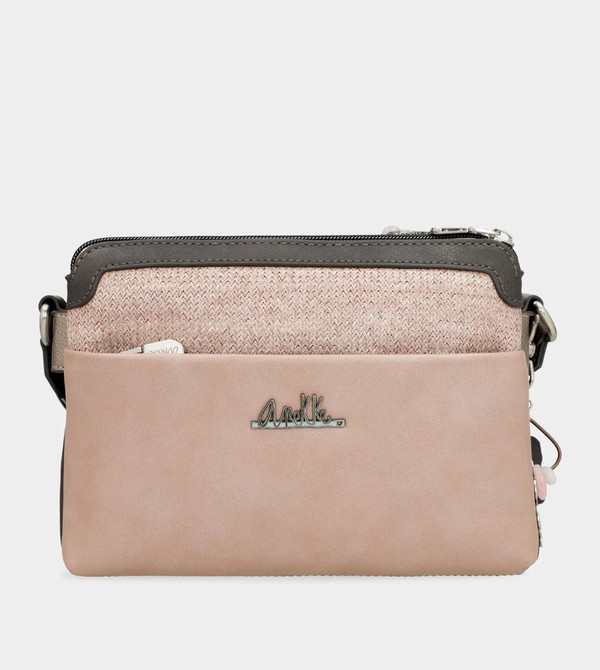 Anekke Peace & Love Pink 2-compartment Umhängetasche | 3956-ADFLW