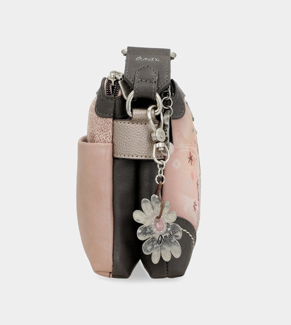 Anekke Peace & Love Pink 2-compartment Umhängetasche | 3956-ADFLW