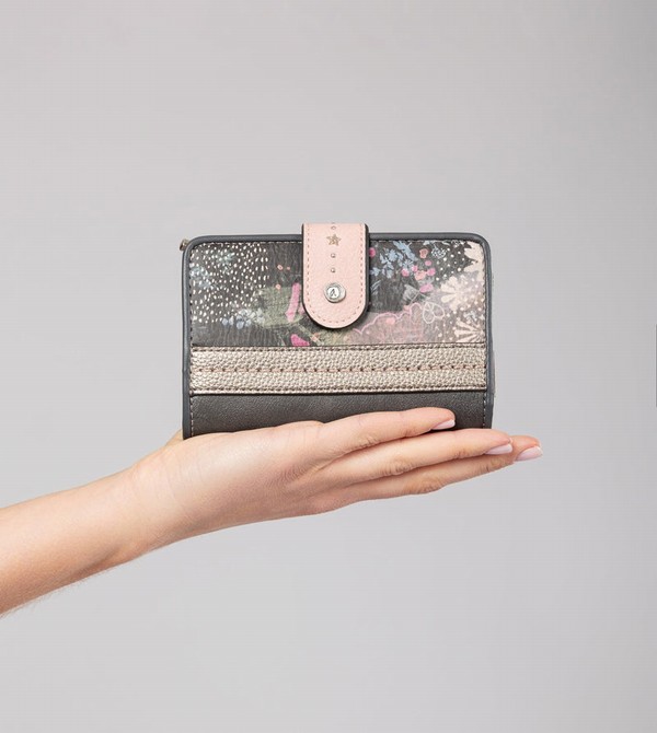 Anekke Peace & Love Pink Medium Rfid Geldbörse | 4083-SWVEB
