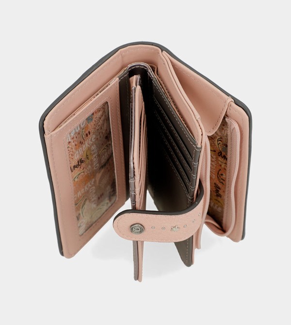 Anekke Peace & Love Pink Medium Rfid Geldbörse | 4083-SWVEB