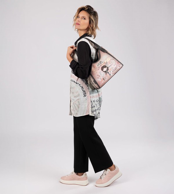 Anekke Peace & Love Pink Schultertasche | 6728-AITLY