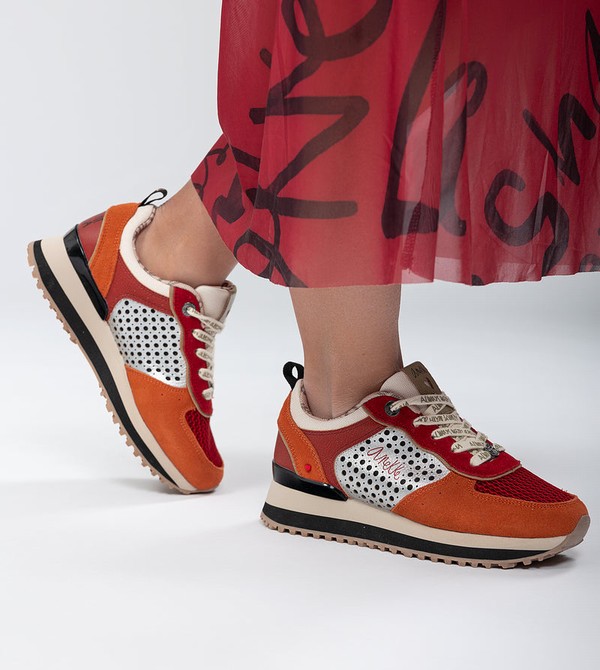 Anekke Red Platform Schuhe | 9378-PYFCA