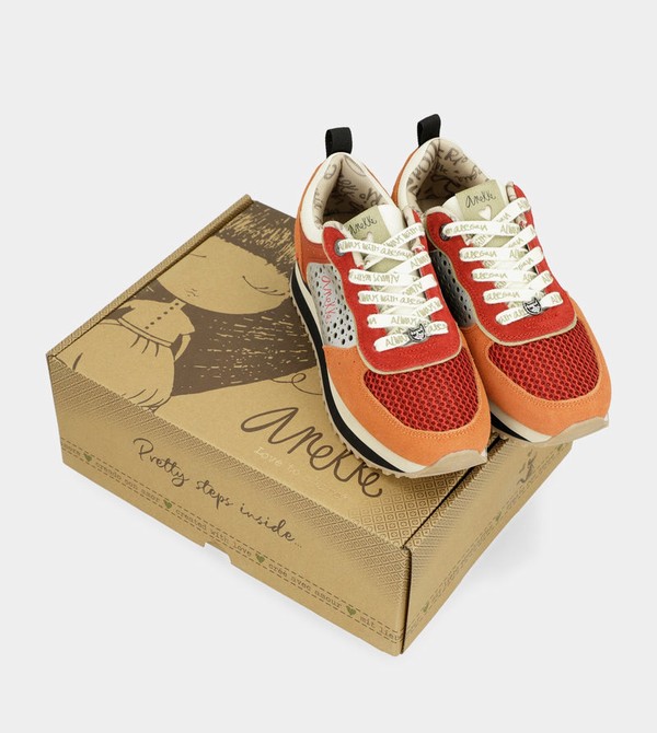 Anekke Red Platform Schuhe | 9378-PYFCA