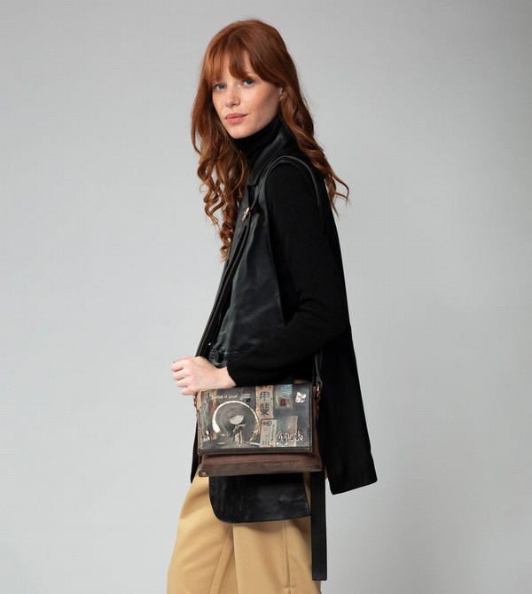 Anekke Shōen 3 Compartment Flap Umhängetasche | 8375-AQHIE