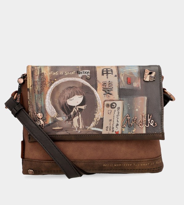 Anekke Shōen 3 Compartment Flap Umhängetasche | 8375-AQHIE