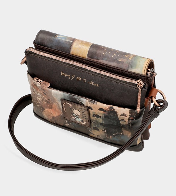 Anekke Shōen 3 Compartment Flap Umhängetasche | 8375-AQHIE