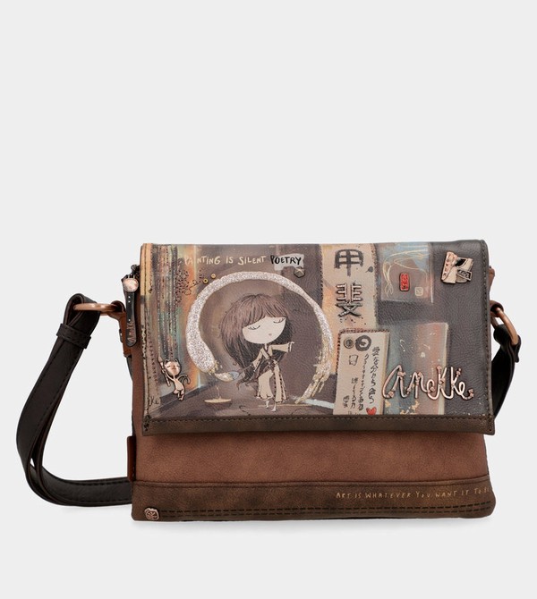 Anekke Shōen 3 Compartment Flap Umhängetasche | 8375-AQHIE