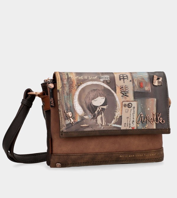 Anekke Shōen 3 Compartment Flap Umhängetasche | 8375-AQHIE