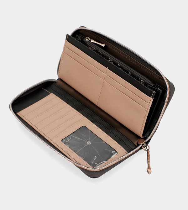 Anekke Shōen Large Black Rfid Geldbörse | 7538-ZWCYP