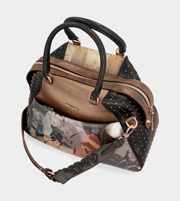 Anekke Shōen Large Black Umhängetasche | 2475-DZJNV