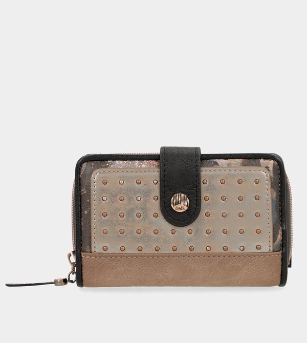 Anekke Shōen Medium Black Rfid Geldbörse | 4289-MTVLC