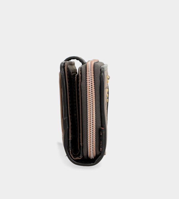 Anekke Shōen Medium Black Rfid Geldbörse | 4289-MTVLC