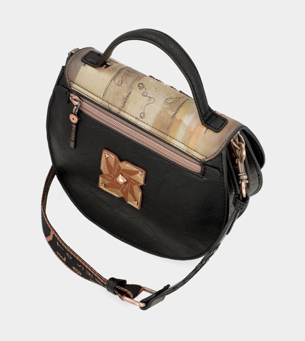 Anekke Shōen Oval With Flap Umhängetasche | 1573-SYWTH