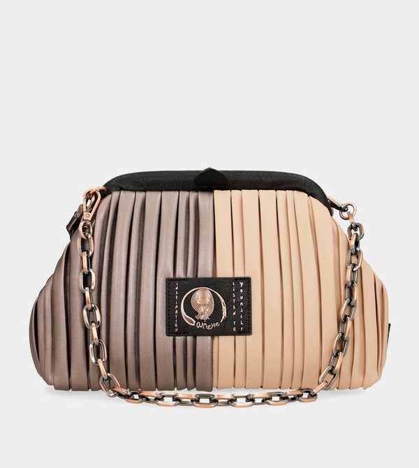 Anekke Shōen Palette Pleated Bowler Umhängetasche | 5431-ABWEZ