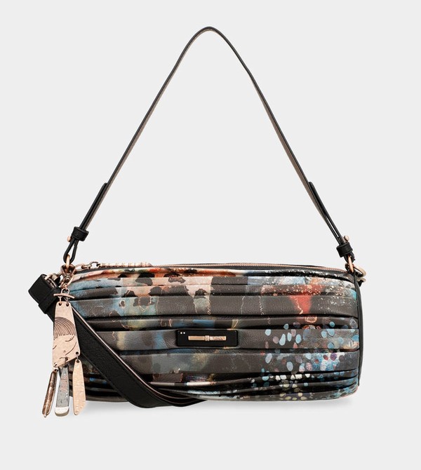 Anekke Shōen Palette Pleated Cylindrical Umhängetasche | 4895-HPVCM