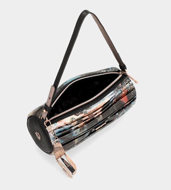 Anekke Shōen Palette Pleated Cylindrical Umhängetasche | 4895-HPVCM
