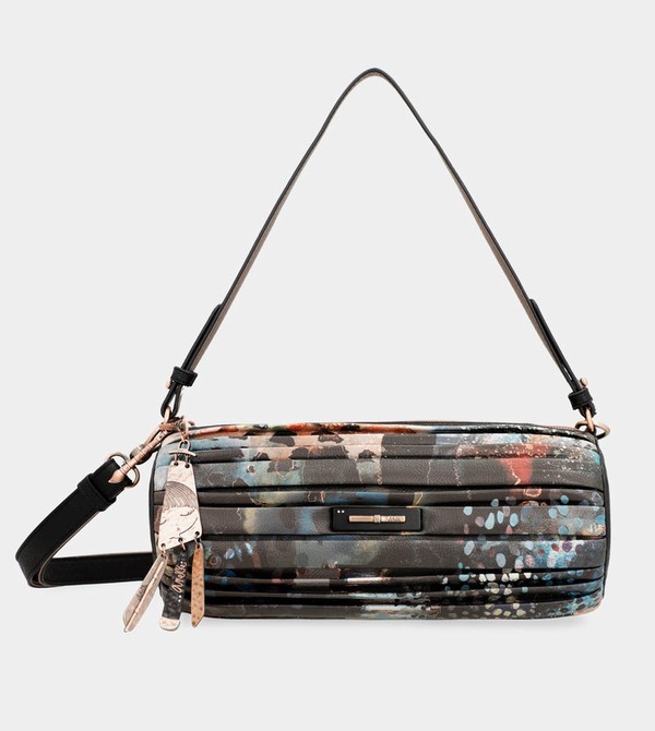 Anekke Shōen Palette Pleated Cylindrical Umhängetasche | 4895-HPVCM
