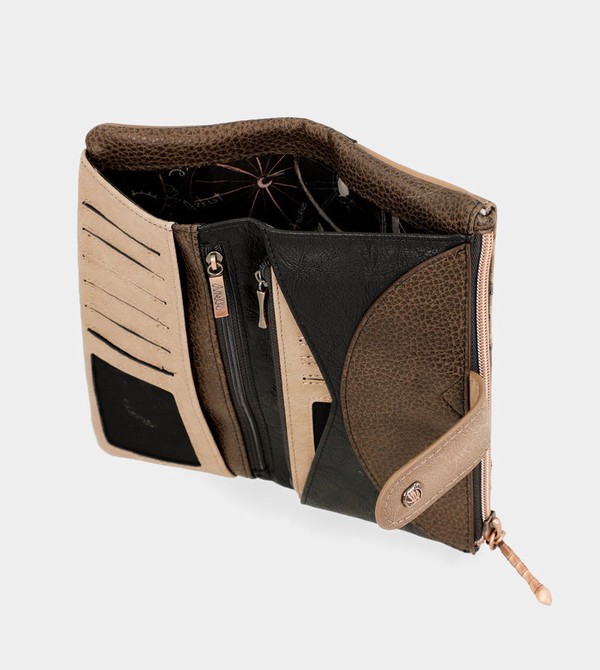 Anekke Shōen Shōen Large Black Flexible Rfid Geldbörse | 4732-WTCAL