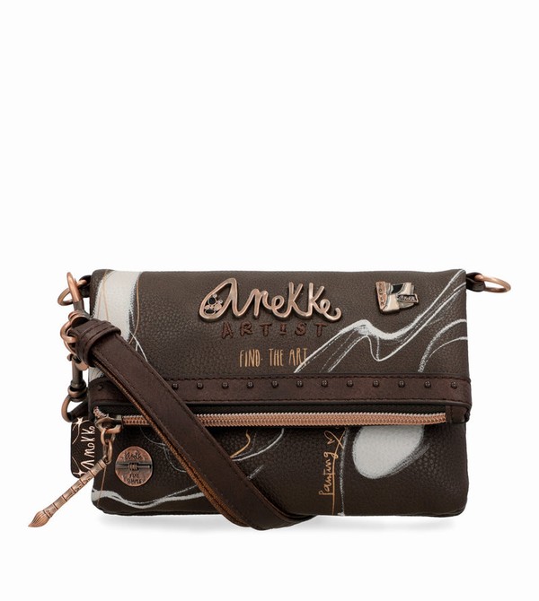 Anekke Small Brown Nature Shodō Umhängetasche | 4957-MGPBL