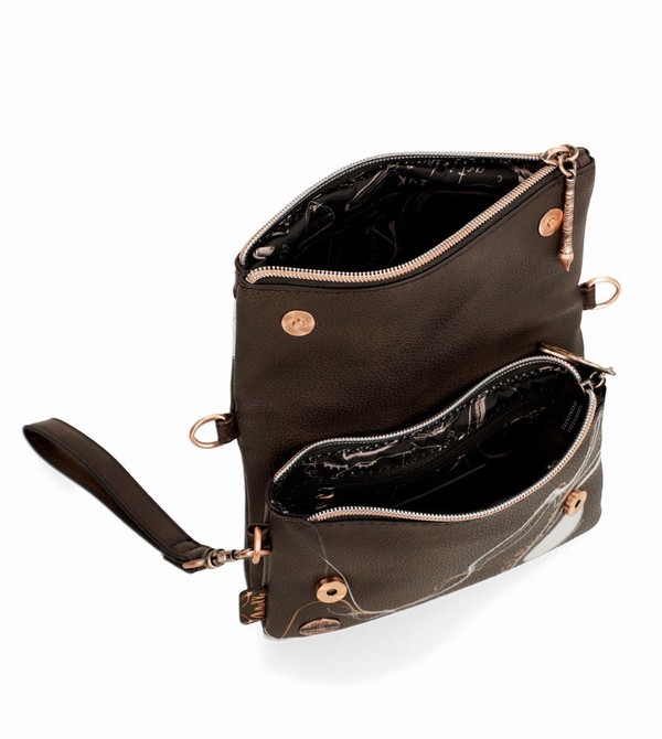 Anekke Small Brown Nature Shodō Umhängetasche | 4957-MGPBL