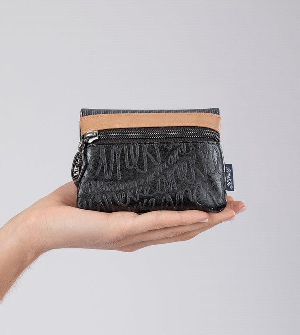 Anekke Studio Navy Blue Coin With Flap Geldbörse | 4259-AWSPD