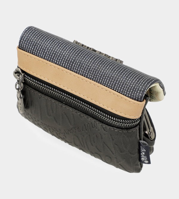 Anekke Studio Navy Blue Coin With Flap Geldbörse | 4259-AWSPD
