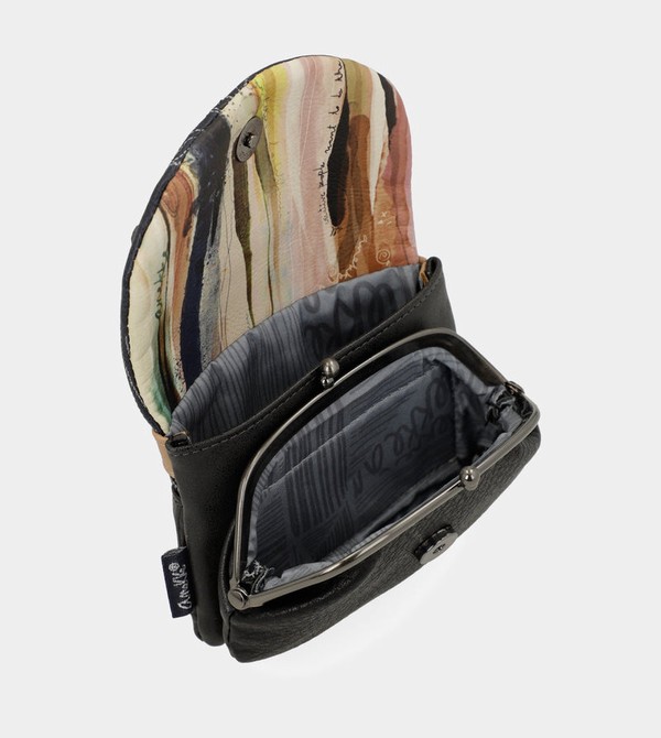 Anekke Studio Navy Blue Coin With Flap Geldbörse | 4259-AWSPD