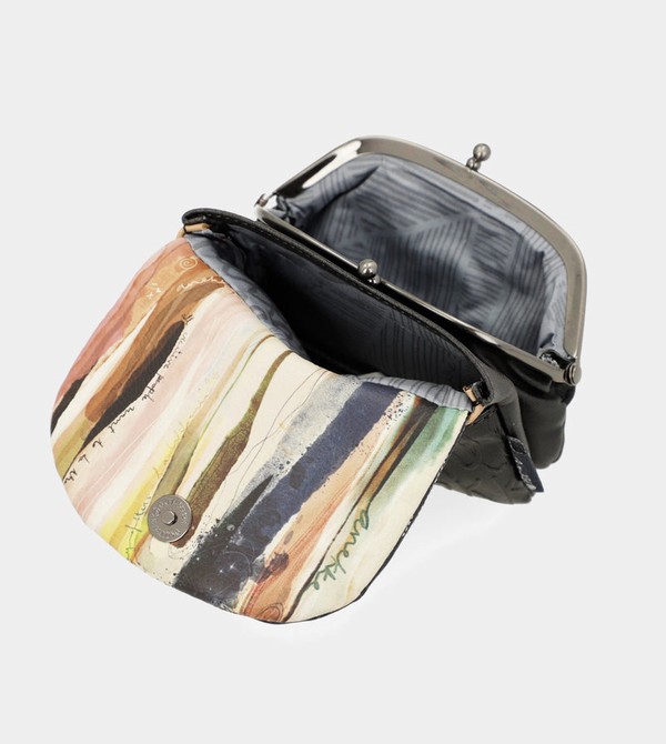 Anekke Studio Navy Blue Coin With Flap Geldbörse | 4259-AWSPD