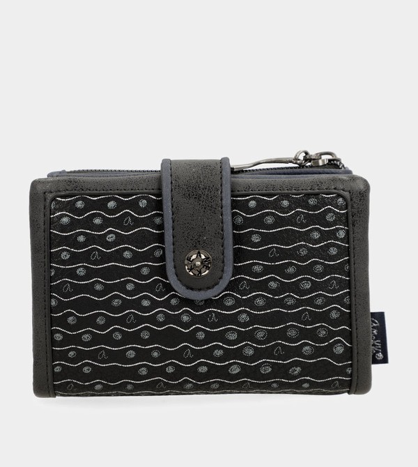 Anekke Studio Navy Blue Flexible Medium Rfid Geldbörse | 6097-TKZDA