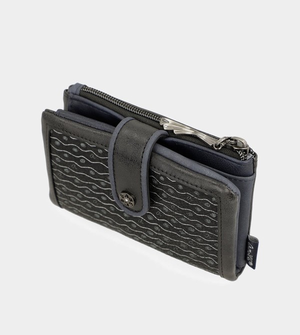 Anekke Studio Navy Blue Flexible Medium Rfid Geldbörse | 6097-TKZDA