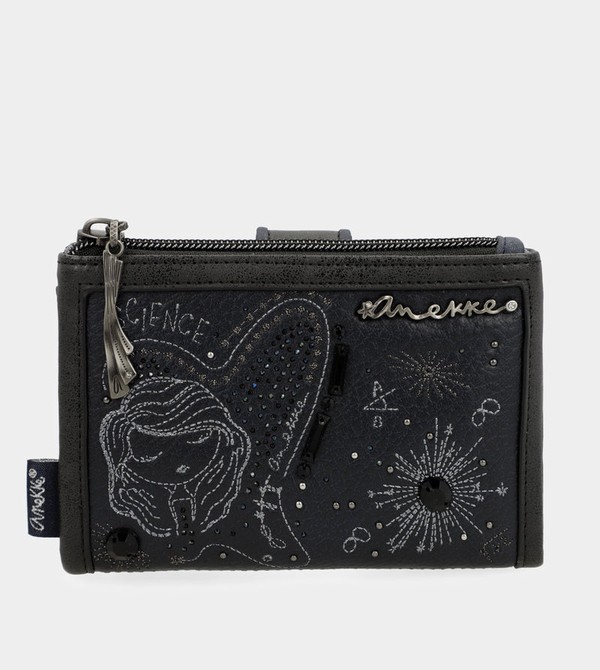 Anekke Studio Navy Blue Flexible Medium Rfid Geldbörse | 6097-TKZDA