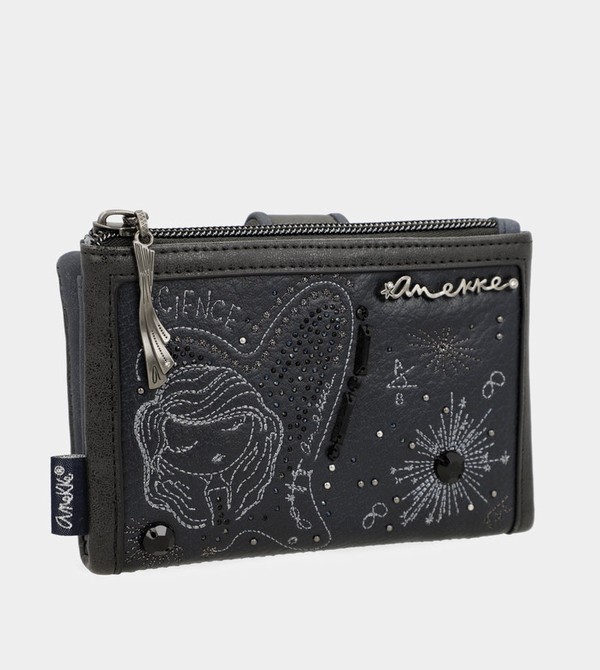 Anekke Studio Navy Blue Flexible Medium Rfid Geldbörse | 6097-TKZDA