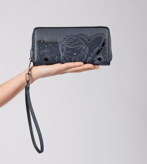 Anekke Studio Navy Blue Large Rfid Geldbörse | 5290-TCFOQ