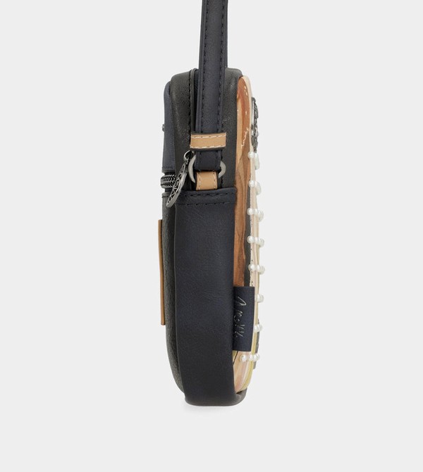 Anekke Studio Navy Blue Mini Umhängetasche | 2901-MAFLR