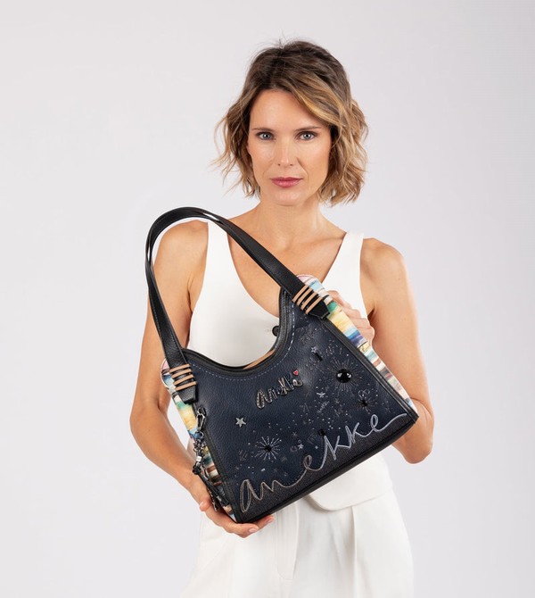 Anekke Studio Navy Blue Schultertasche | 9023-HUIQY