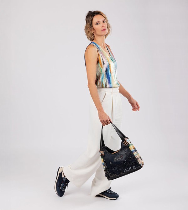 Anekke Studio Navy Blue Schultertasche | 9023-HUIQY
