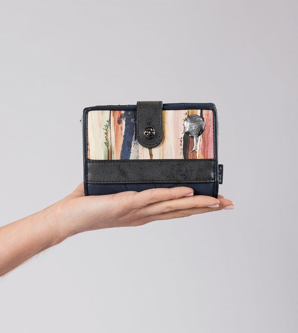 Anekke Studio Navy Blue Small Rfid Geldbörse | 8726-LQYKV