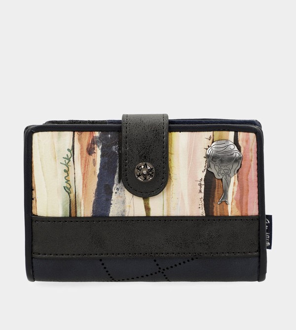 Anekke Studio Navy Blue Small Rfid Geldbörse | 8726-LQYKV