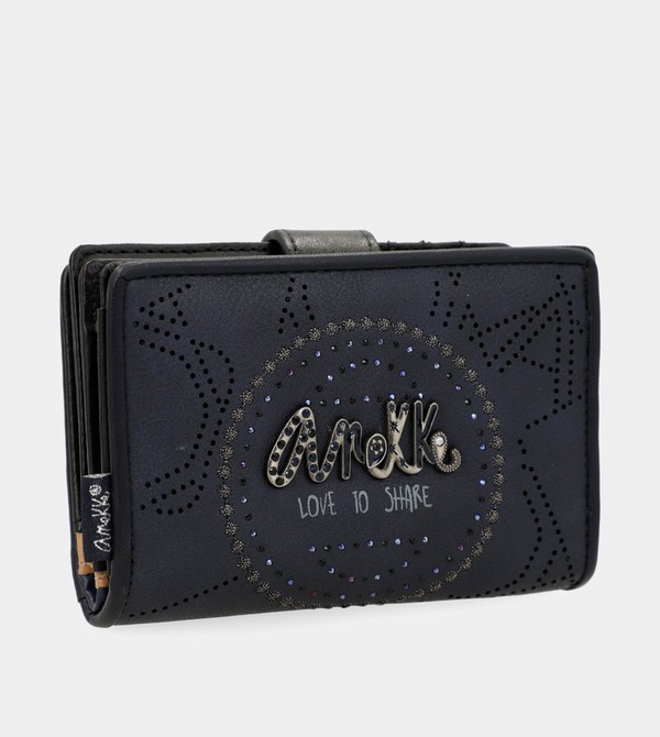 Anekke Studio Navy Blue Small Rfid Geldbörse | 8726-LQYKV