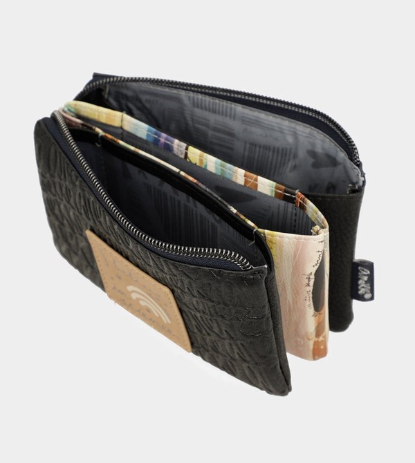 Anekke Studio Navy Blue Triple Coin Geldbörse | 5498-MPKYN