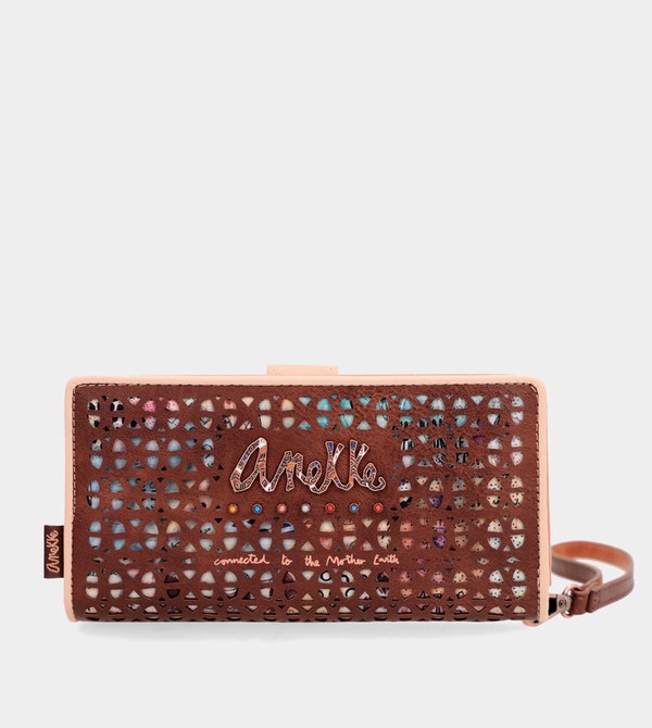 Anekke Tribe Large Brown Rfid Geldbörse | 9318-CZLAW
