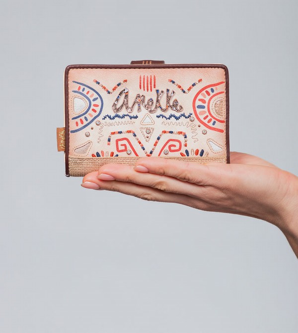 Anekke Tribe Medium Ethnic Print Rfid Geldbörse | 7023-UZIAQ