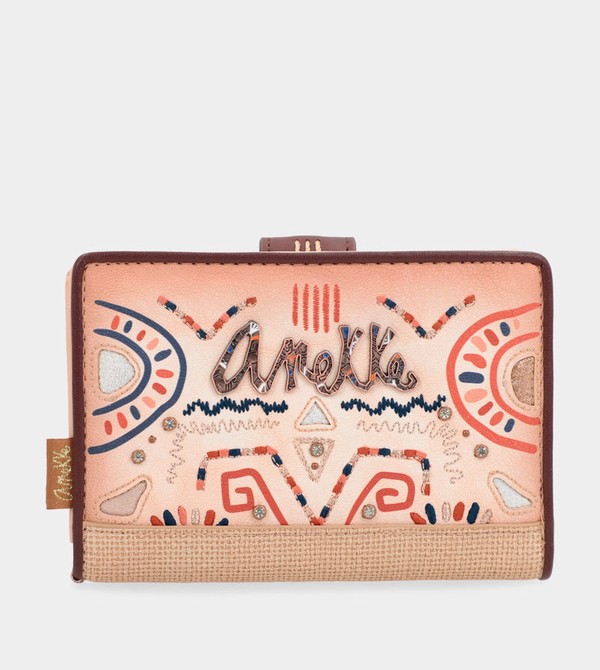 Anekke Tribe Medium Ethnic Print Rfid Geldbörse | 7023-UZIAQ